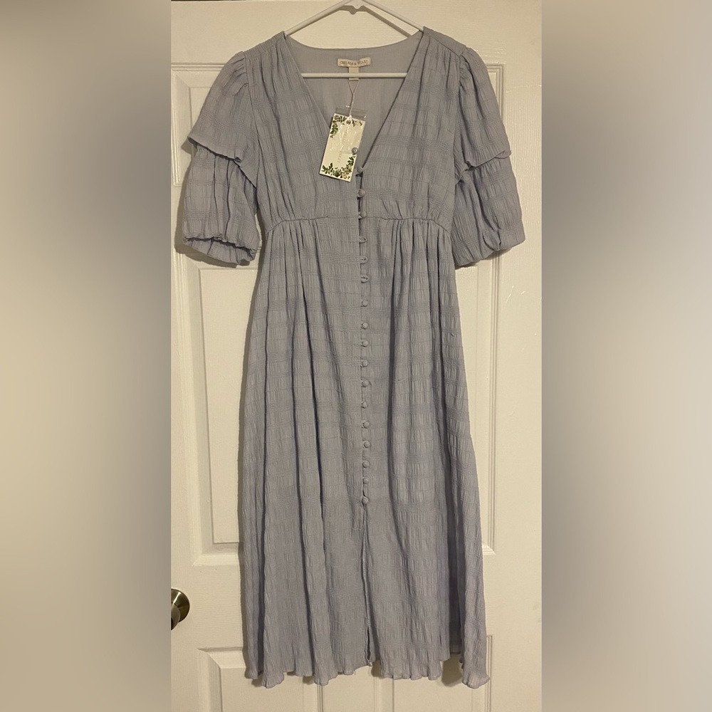 Chelsea & Violet Light Blue Midi Dress